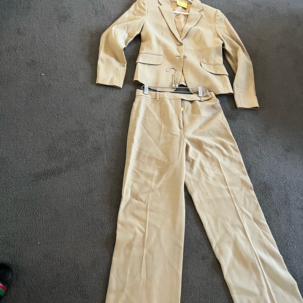 J Crew Women's Tan Suit Set